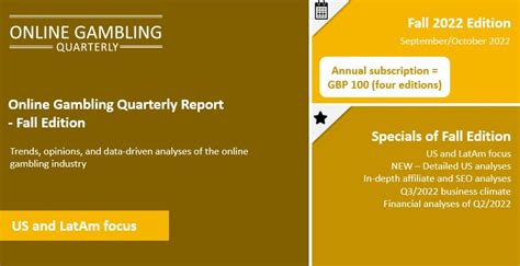 online gambling quarterly